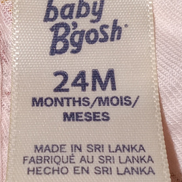 OSHKOSh B'GOSH: Baby Girl's PINK FLORAL Bodysuit / Onesie / Romper - Picture 2 of 3